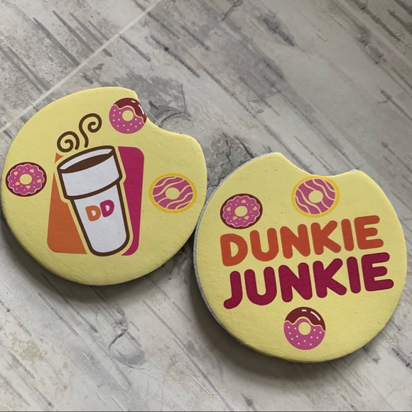 2/$15 Dunkie Junkie  Custom Car Coaster - Picture 1 of 3